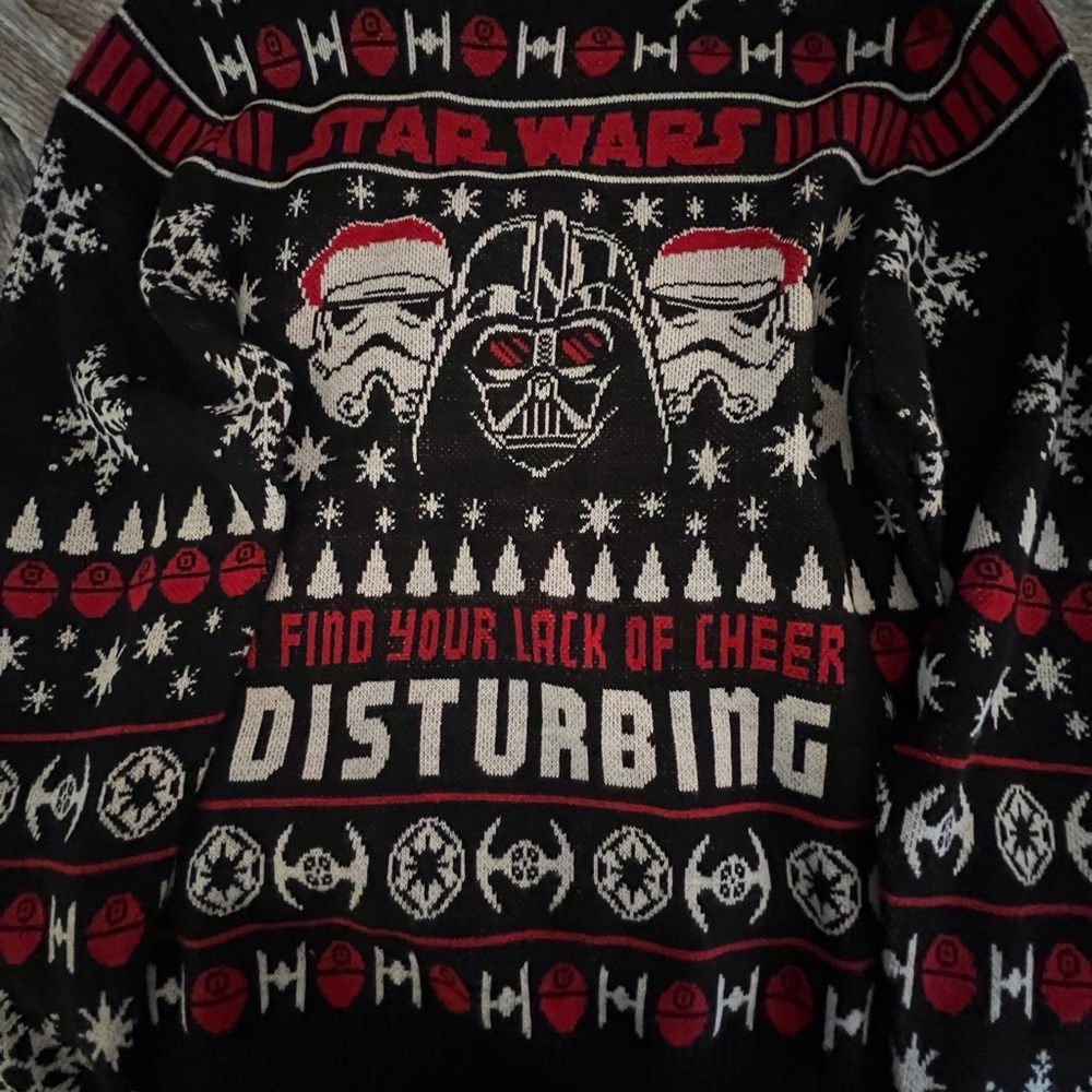Star Wars Knit Sweater Lack of Cheer Disturbing